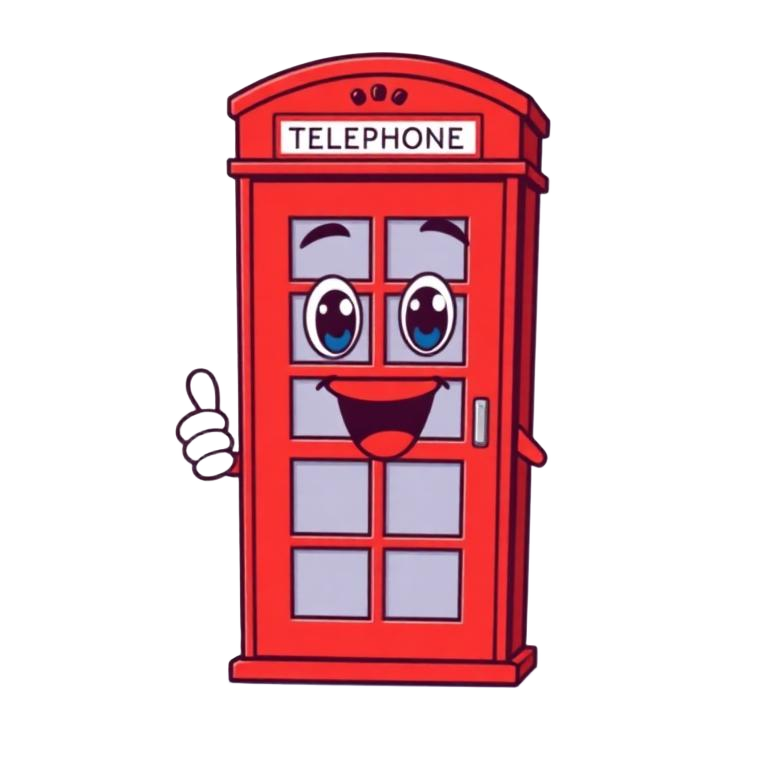 The Telephone Box mascot